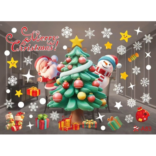 Decal Giáng Sinh dán kính 1