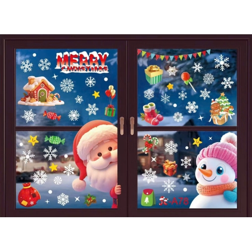 Decal Giáng Sinh dán kính 6