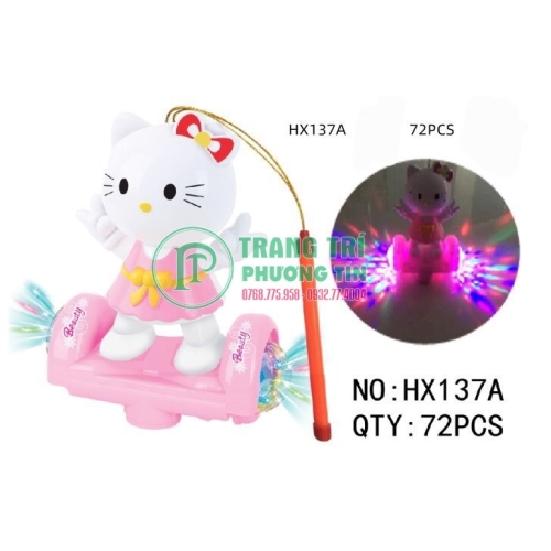 Lồng đèn pin phát nhạc chuyển động Hello Kitty
