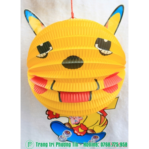 Lồng đèn trung thu giấy xếp Pikachu