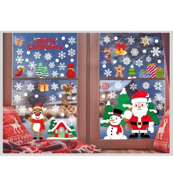 Decal Giáng Sinh dán kính 10