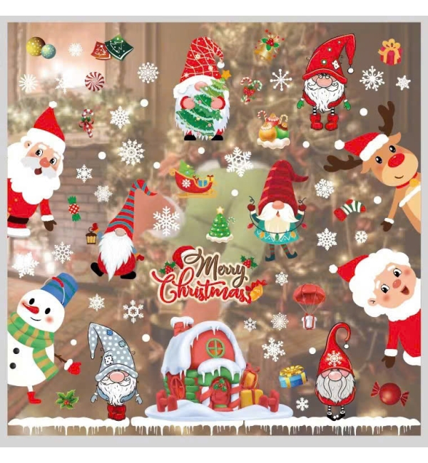 Decal Giáng Sinh dán kính 12