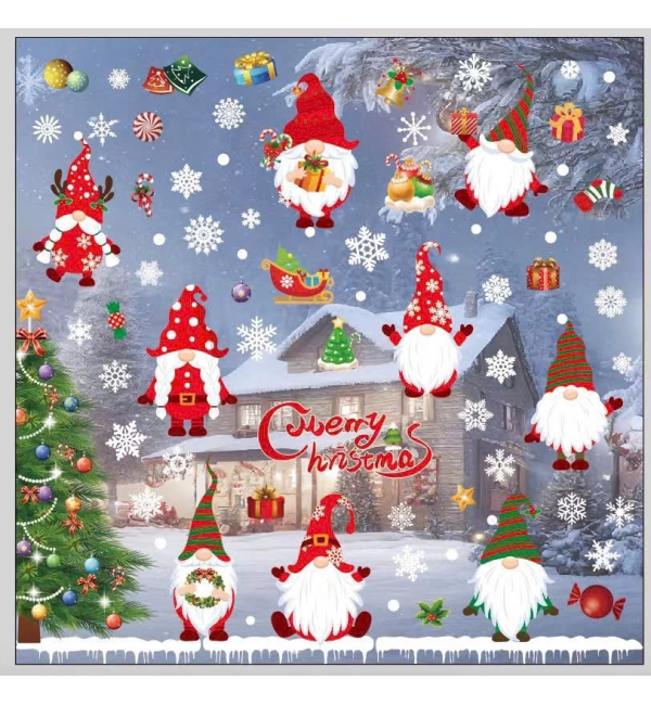 Decal Giáng Sinh dán kính 13