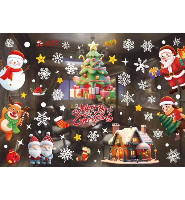 Decal Giáng Sinh dán kính 2