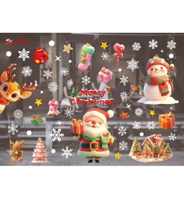 Decal Giáng Sinh dán kính 3