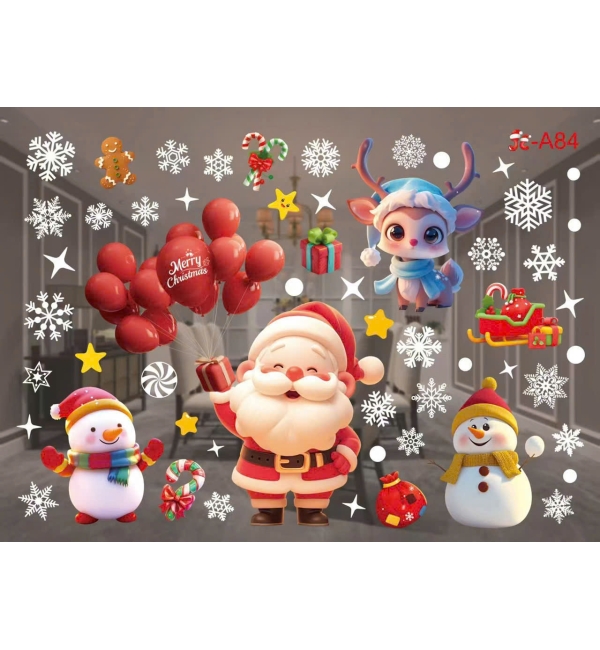 Decal Giáng Sinh dán kính 4