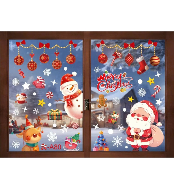 Decal Giáng Sinh dán kính 5