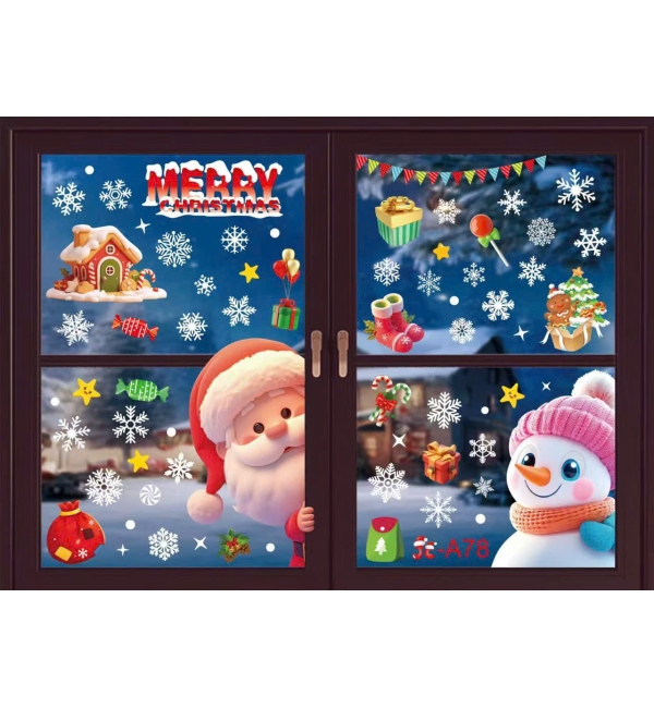 Decal Giáng Sinh dán kính 6