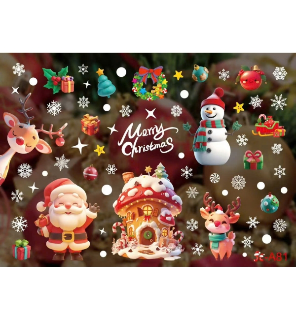 Decal Giáng Sinh dán kính 7