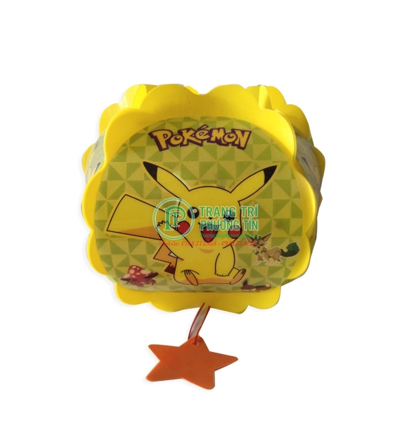 Lồng đèn trung thu nhựa tròn Pokemon