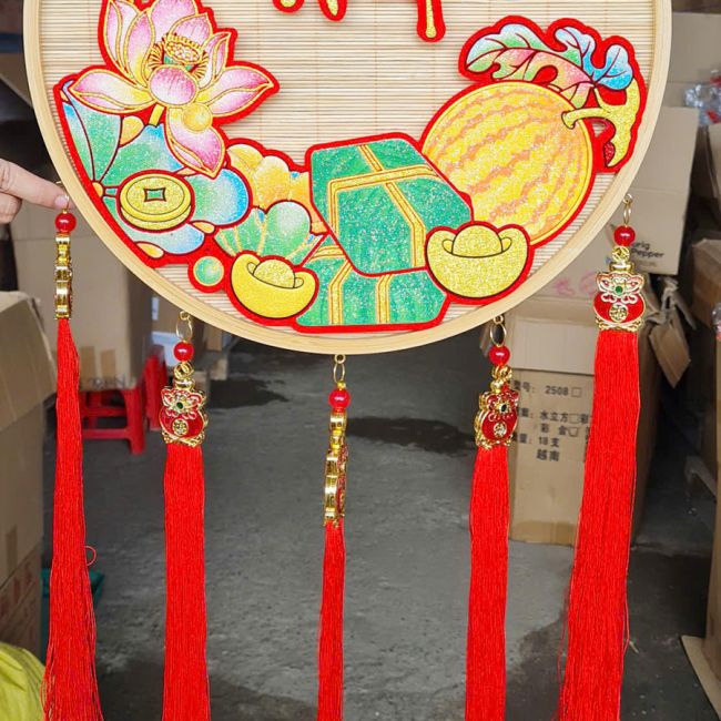 Mẹt treo tường Chúc Mừng Năm Mới