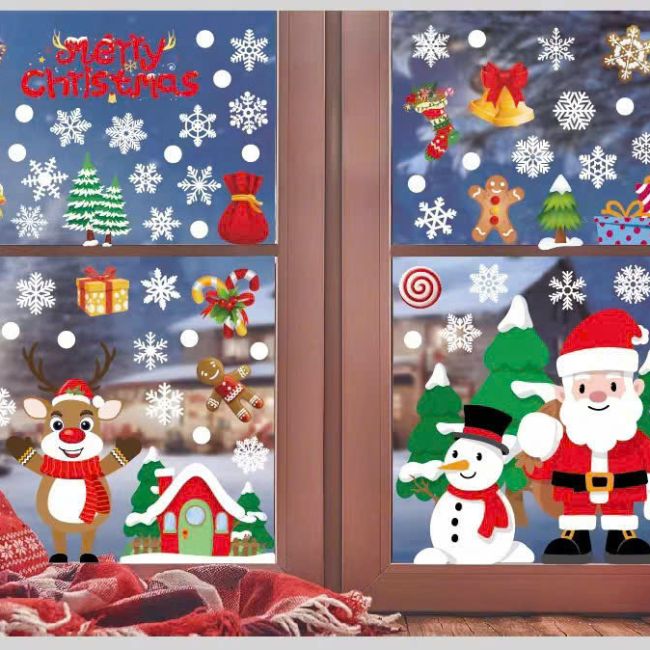 Decal Giáng Sinh dán kính 10