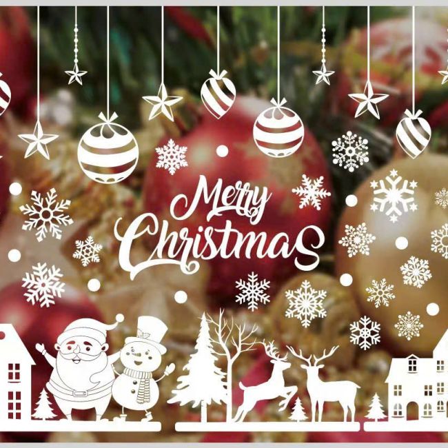 Decal Giáng Sinh dán kính 11