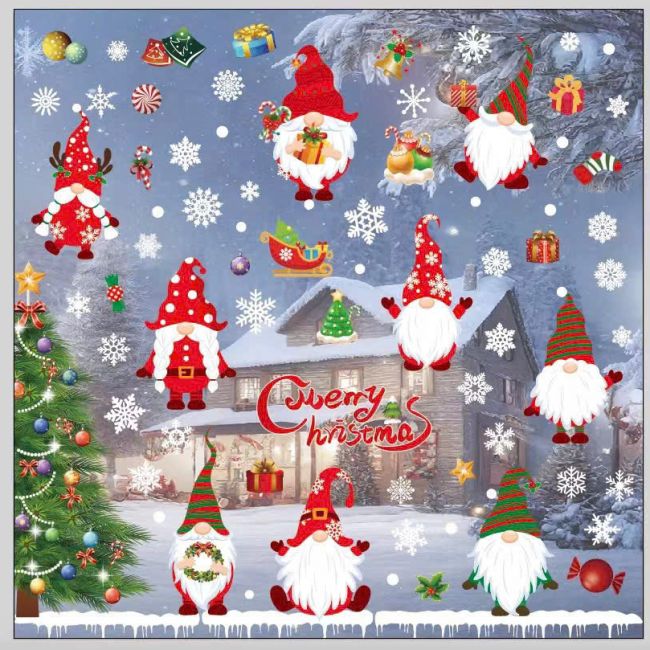 Decal Giáng Sinh dán kính 13