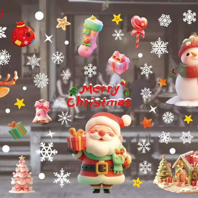 Decal Giáng Sinh dán kính 3