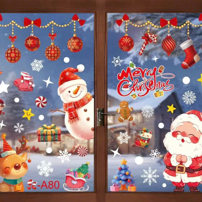 Decal Giáng Sinh dán kính 5