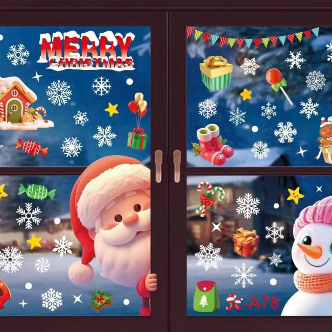 Decal Giáng Sinh dán kính 6