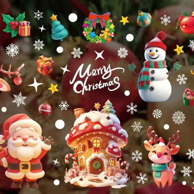 Decal Giáng Sinh dán kính 7