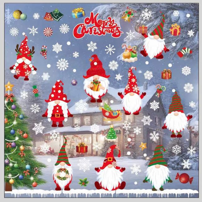 Decal Giáng Sinh dán kính 8