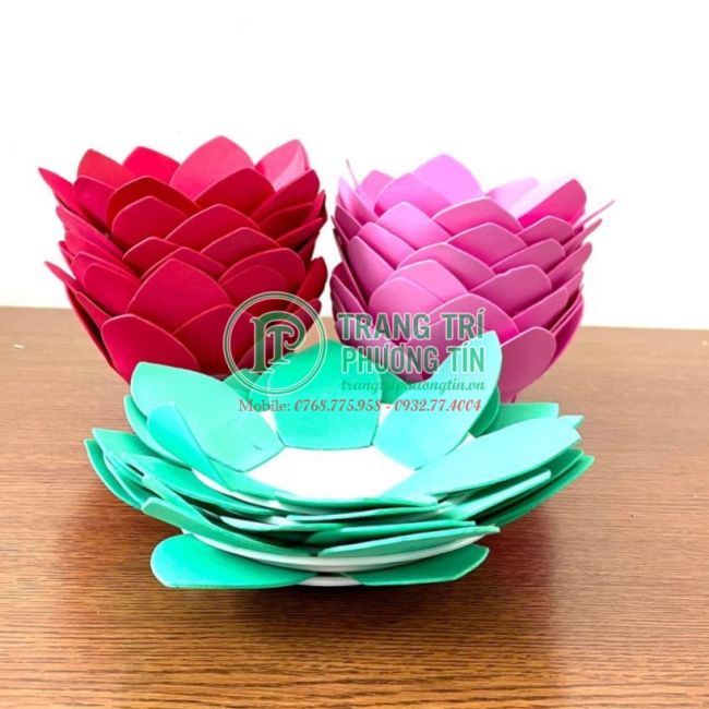 Hoa sen xốp thả nước 1