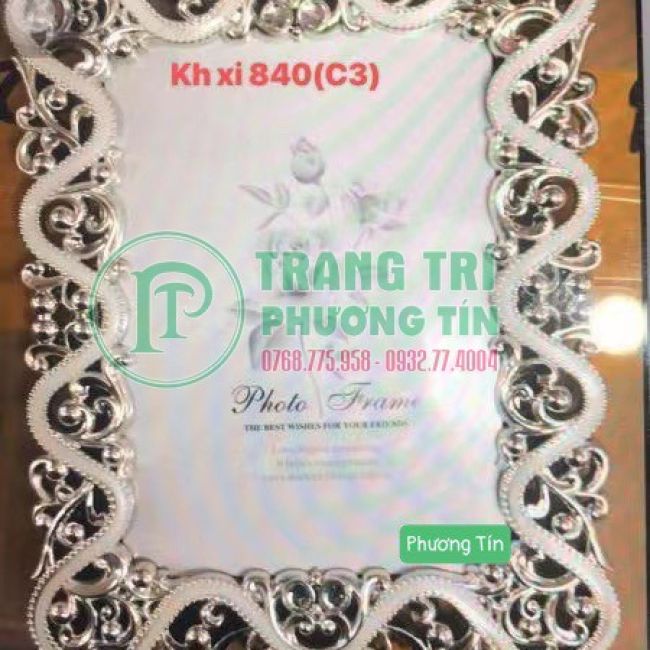 Khung xi trang trí bo góc