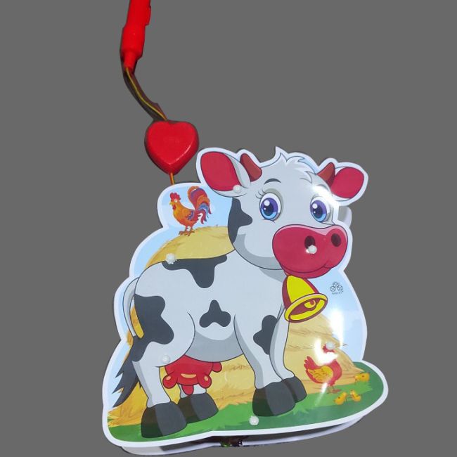 Lồng đèn chạy pin phát nhạc đèn bò con