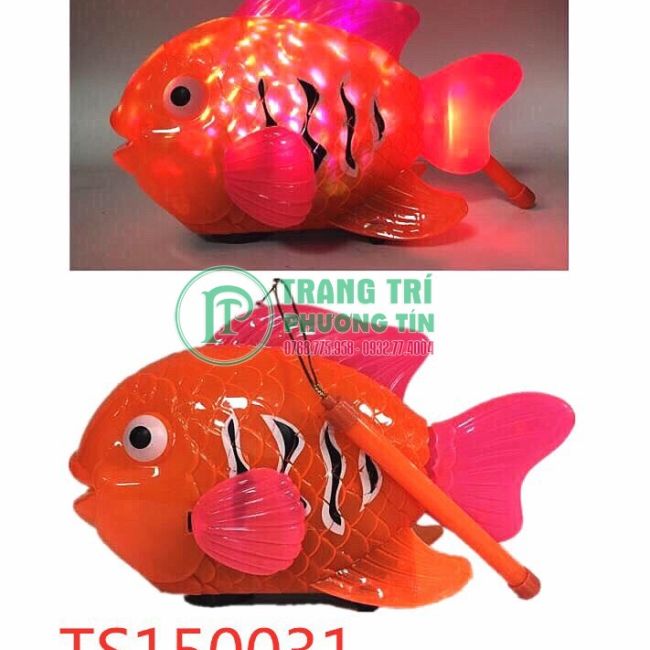 Lồng đèn pin phát nhạc chuyển động cá bơi