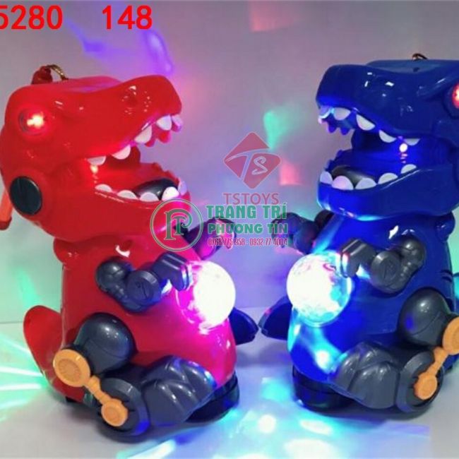 Lồng đèn pin phát nhạc chuyển động khủng long bạo chúa