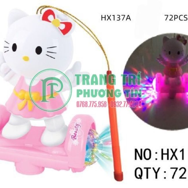 Lồng đèn pin phát nhạc chuyển động Hello Kitty
