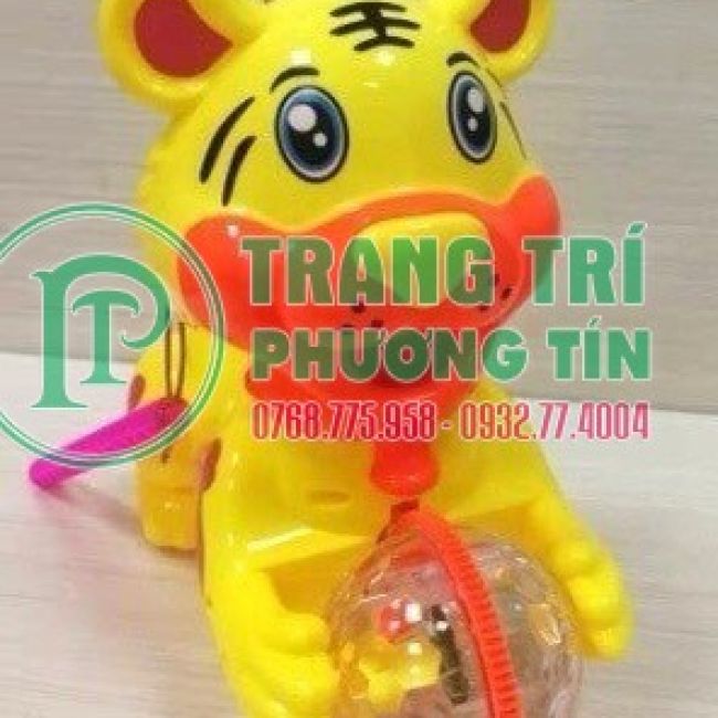 Lồng đèn chạy pin phát nhạc chuyển động lão hổ