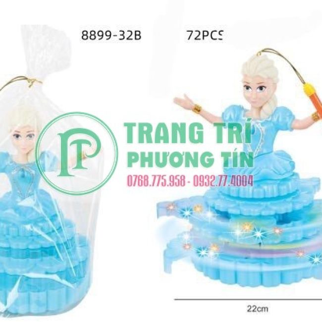 Lồng đèn pin phát nhạc chuyển động công chúa
