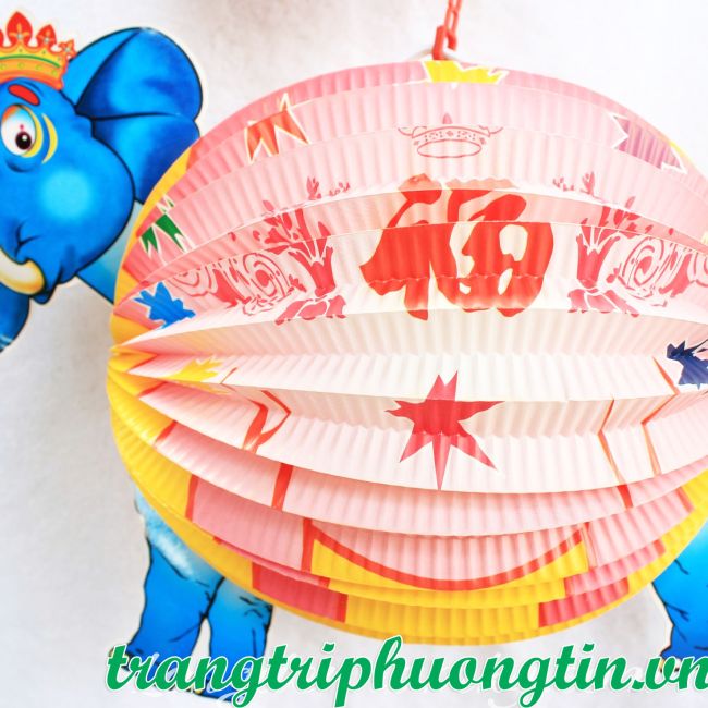 Lồng đèn giấy xếp Voi con
