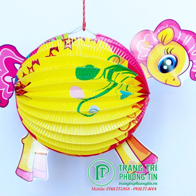 Lồng đèn giấy xếp Pony