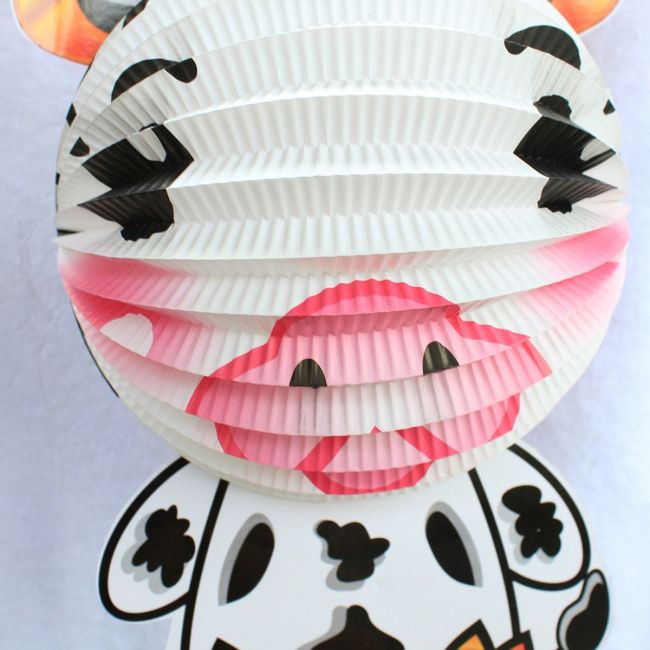 Lồng đèn trung thu giấy xếp bê con