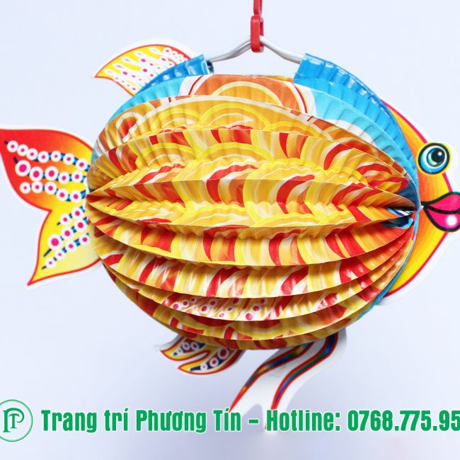 Lồng đèn trung thu giấy xếp cá vàng