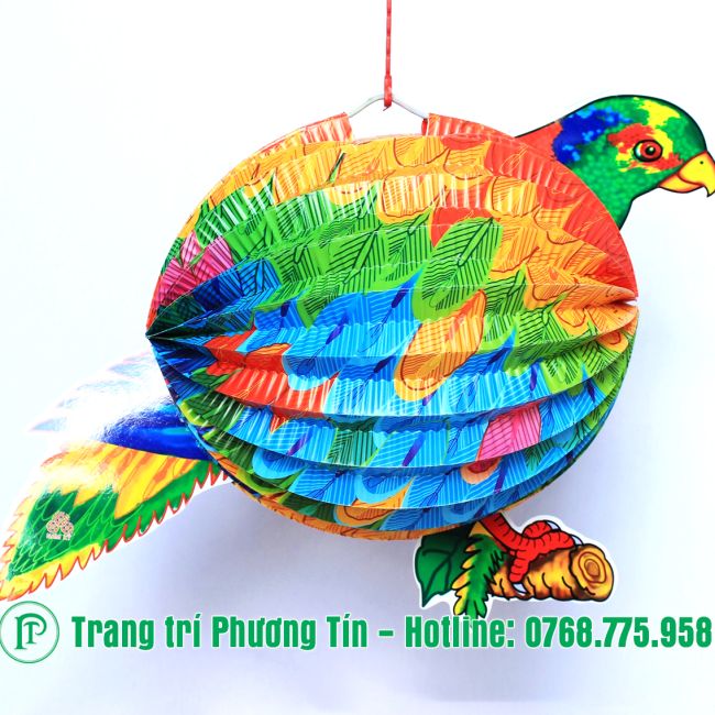 Lồng đèn trung thu giấy xếp con két