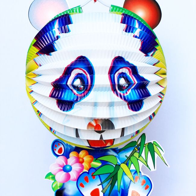 Lồng đèn trung thu giấy xếp Gấu trúc Panda