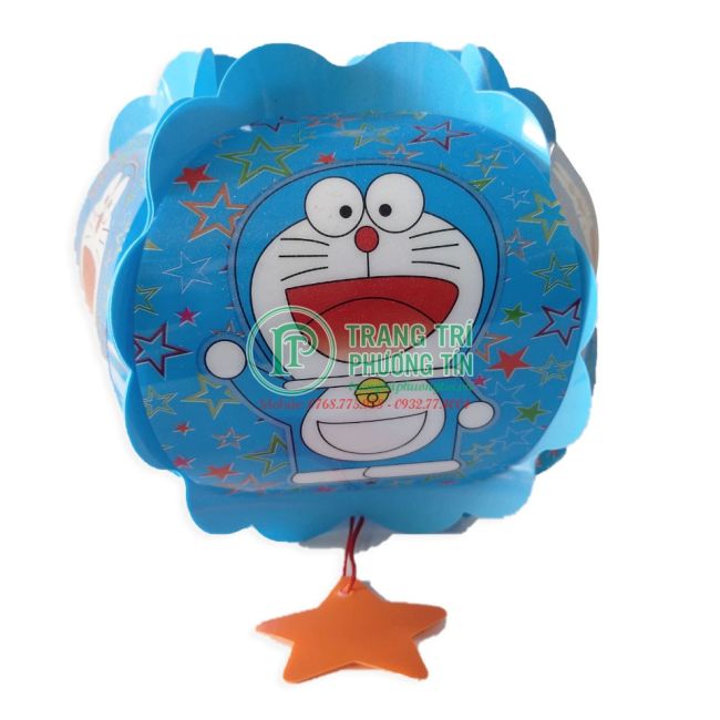 Lồng đèn trung thu nhựa tròn Đô rê mon