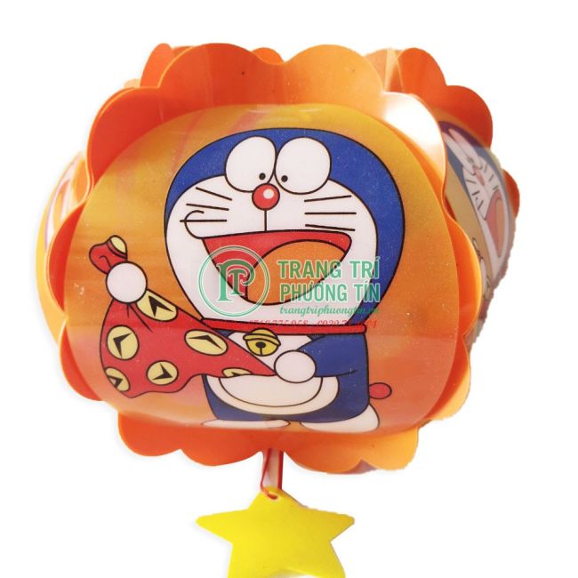 Lồng đèn trung thu nhựa tròn Đô rê mon