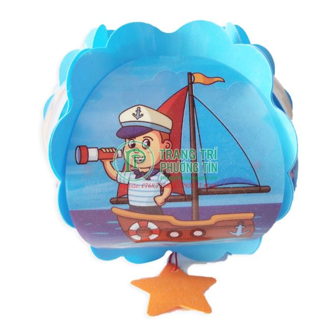 Lồng đèn trung thu nhựa tròn Thủy thủ