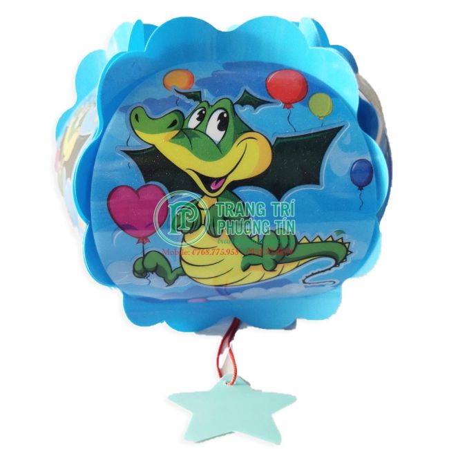 Lồng đèn trung thu nhựa tròn Rồng con