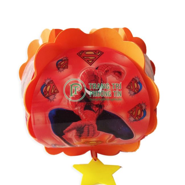 Lồng đèn trung thu nhựa tròn người nhện