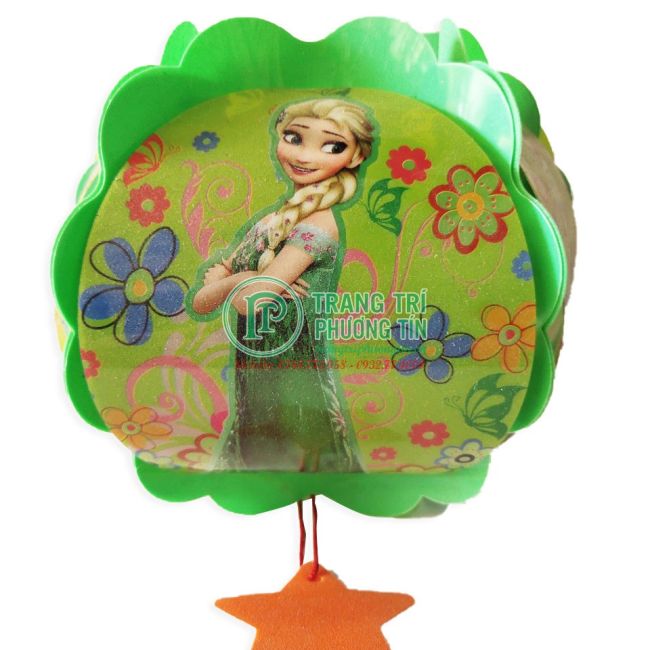 Lồng đèn trung thu nhựa tròn công chúa