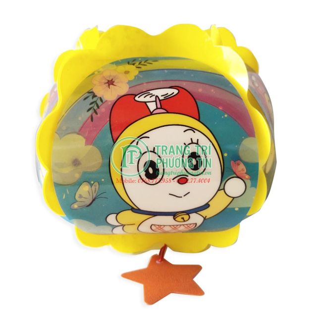 Lồng đèn trung thu nhựa tròn Đôrêmi