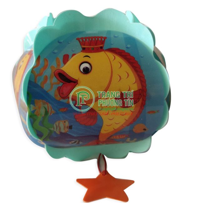 Lồng đèn trung thu nhựa tròn Cá vàng