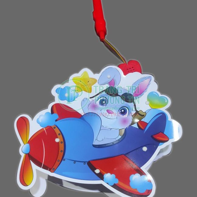 Lồng đèn pin phát nhạc Thỏ lái máy bay