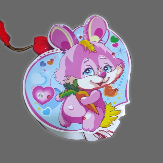 Lồng đèn pin phát nhạc thỏ hồng cute