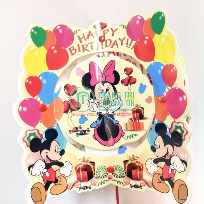 Lồng đèn hoạt hình chuột Mickey