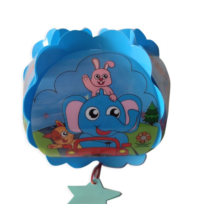 Lồng đèn trung thu voi xanh thỏ hồng