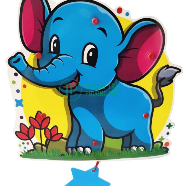 Lồng đèn trung thu bằng nhựa Voi con